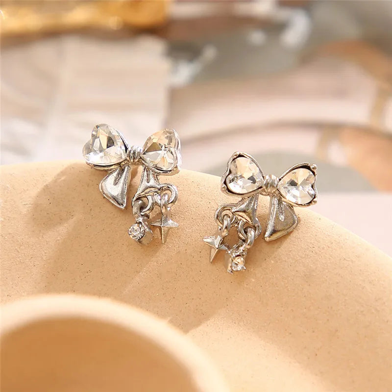 Y2K Bow Stud Earrings