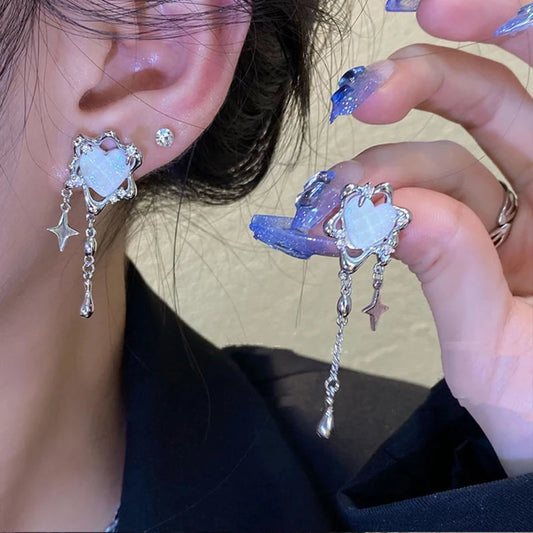 Crystal Heart Earrings