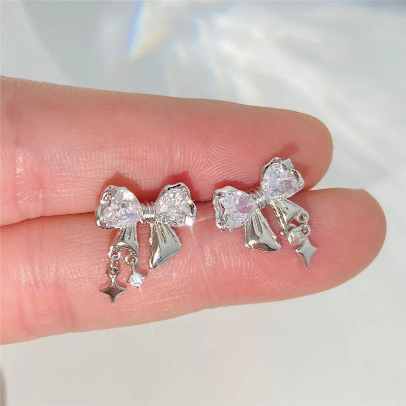 Y2K Bow Stud Earrings